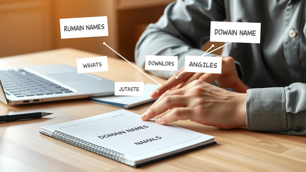 person en train de réfléchir à des noms de domaine