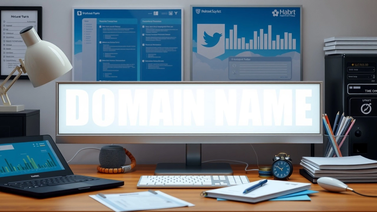 outils et ressources pour nom de domaine sur un bureau