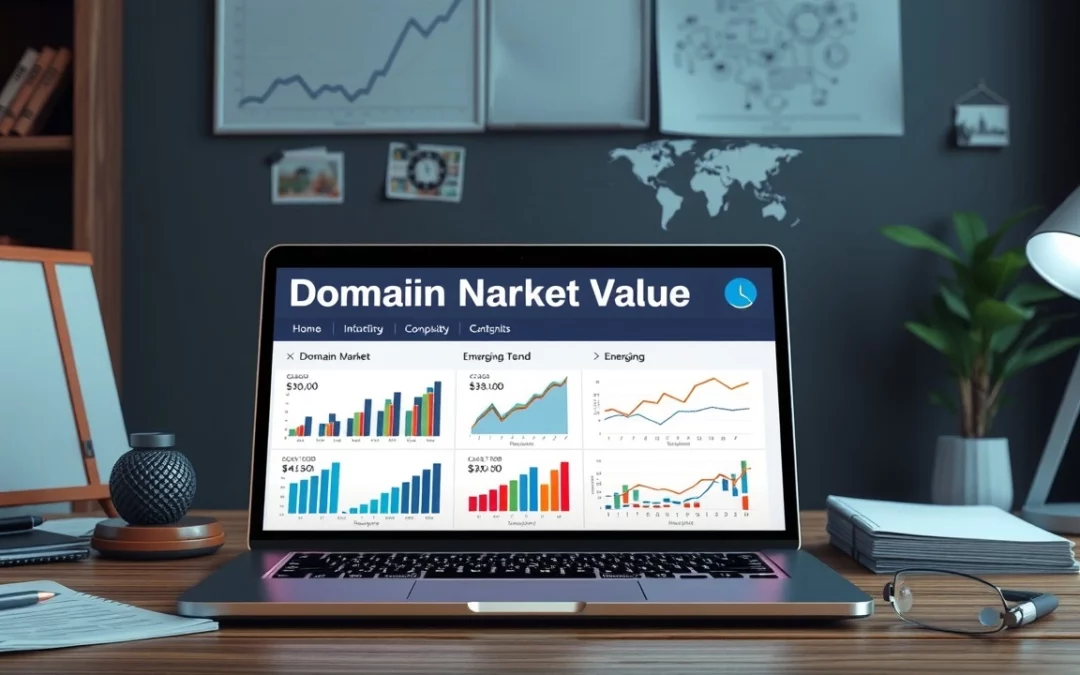 Illustration de l'amélioration de la valeur des noms de domaine par l'analyse de marché.