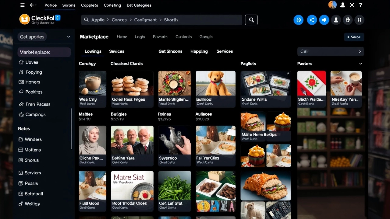 interface d'une plateforme d'echange en ligne