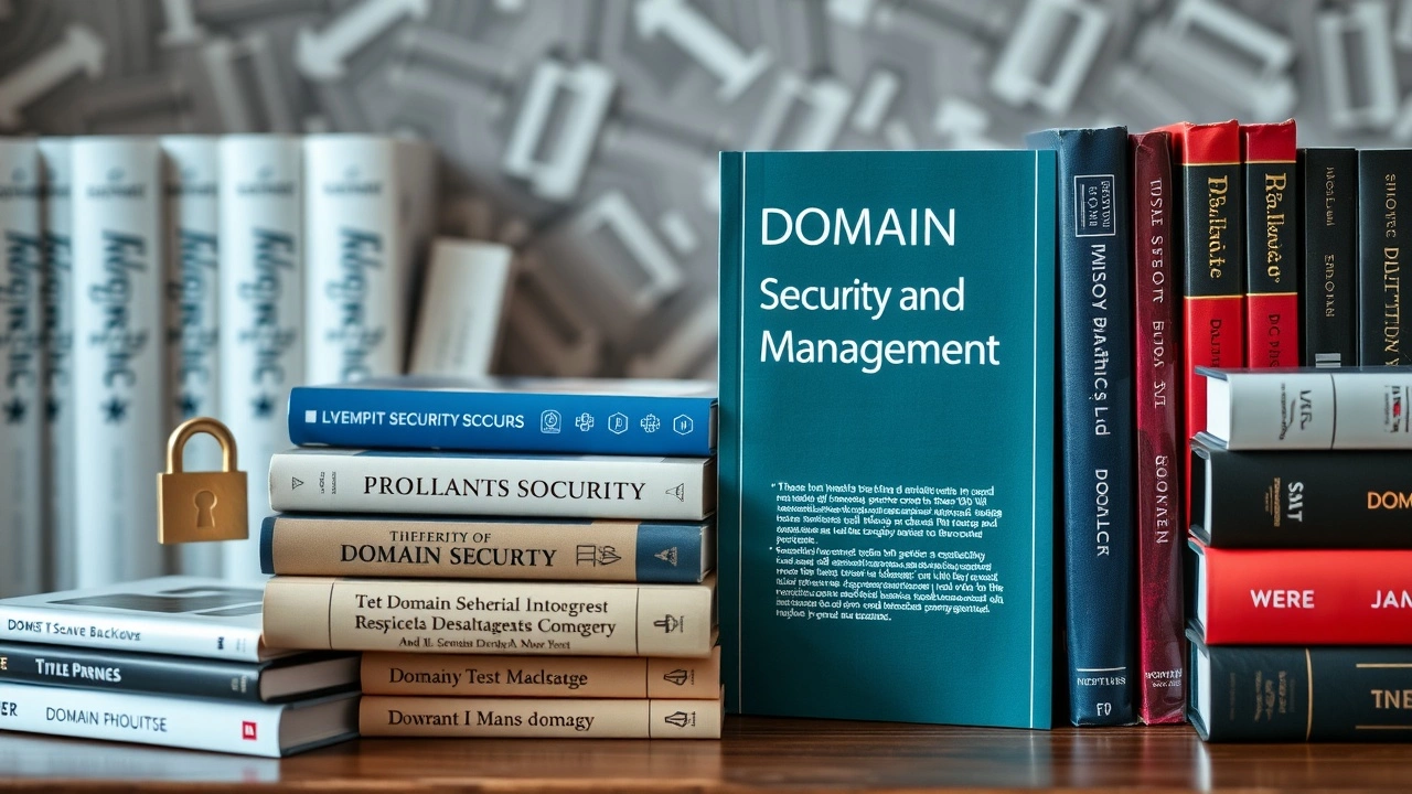 collection de livres sur la sécurité des noms de domaine