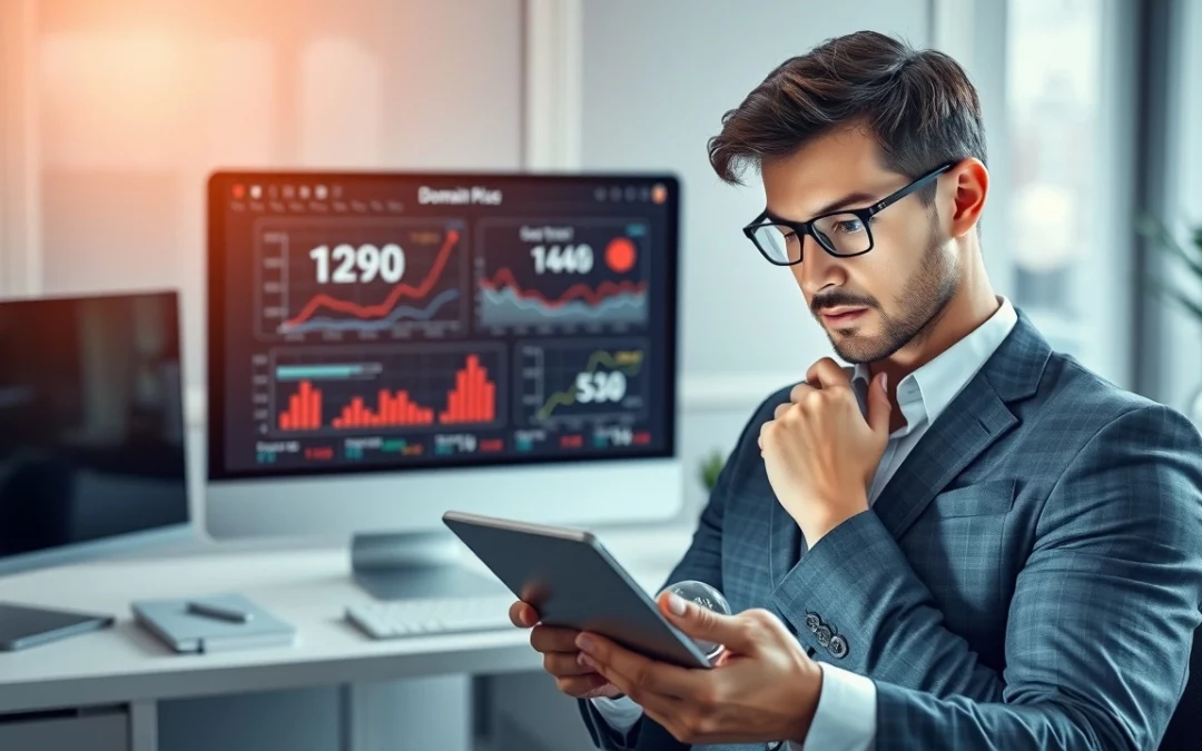 Illustration de l'optimisation de la revente de domaine avec l'IA