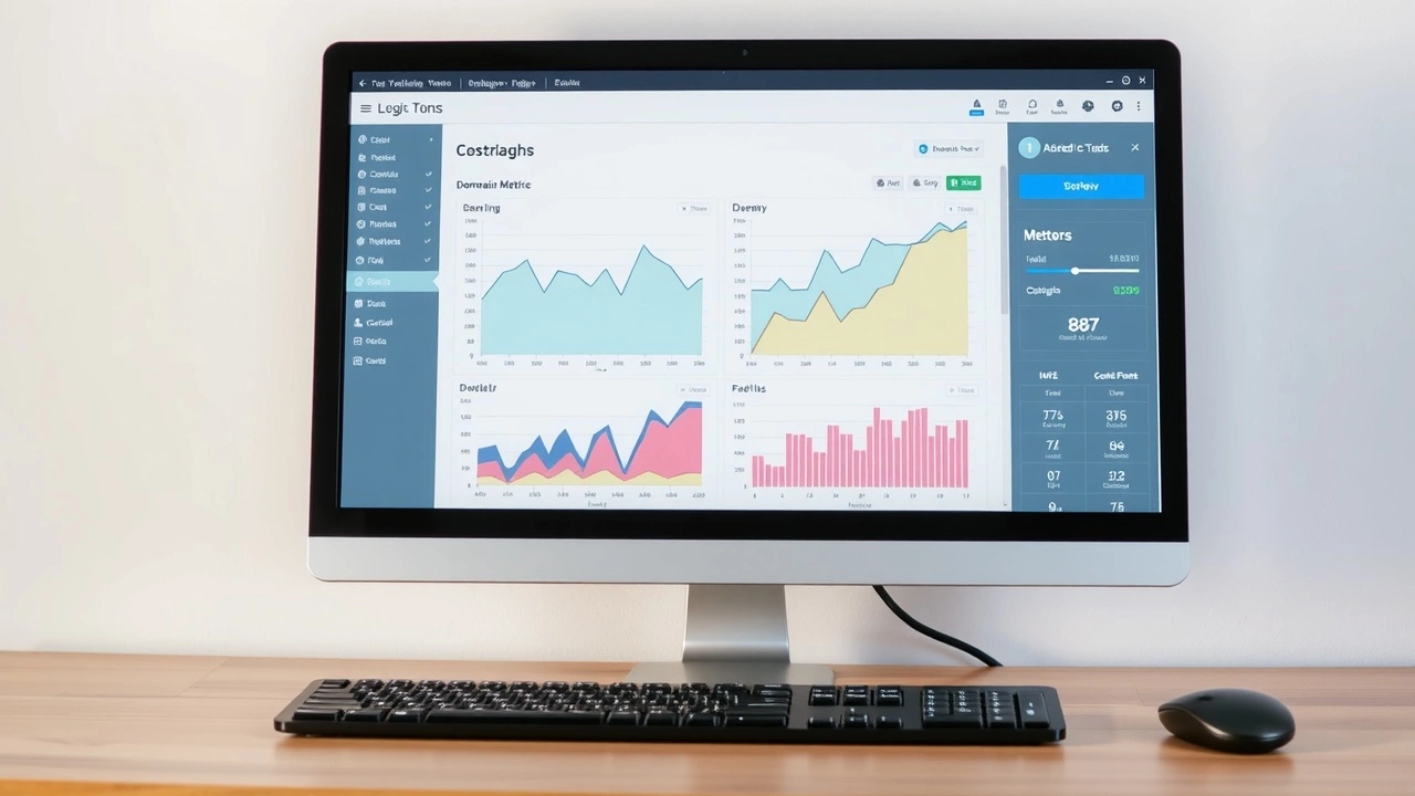 outil d'évaluation de domaine sur un écran d'ordinateur