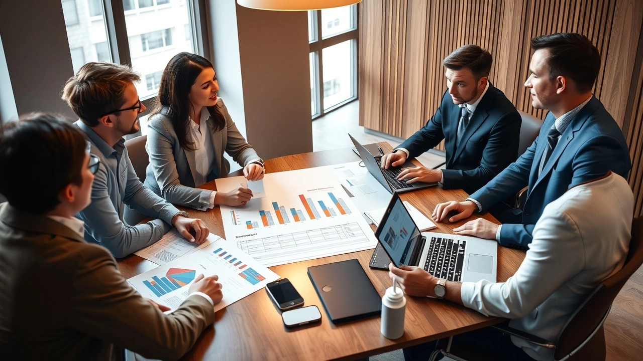 réunion professionnelle sur les noms de domaine réussis