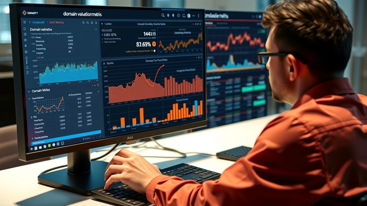 person analyzant des indicateurs de performance de domaine