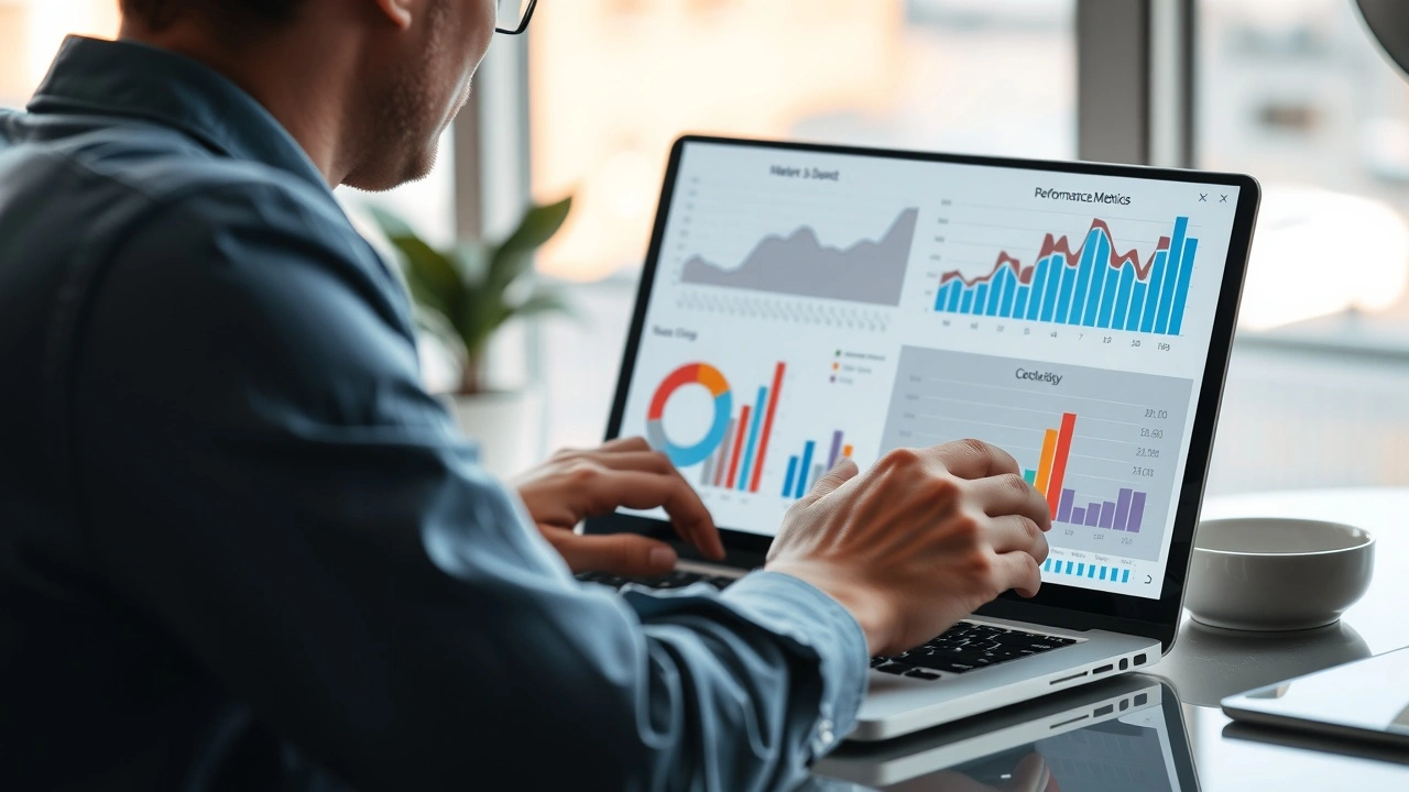 une personne analysant des métriques de performance