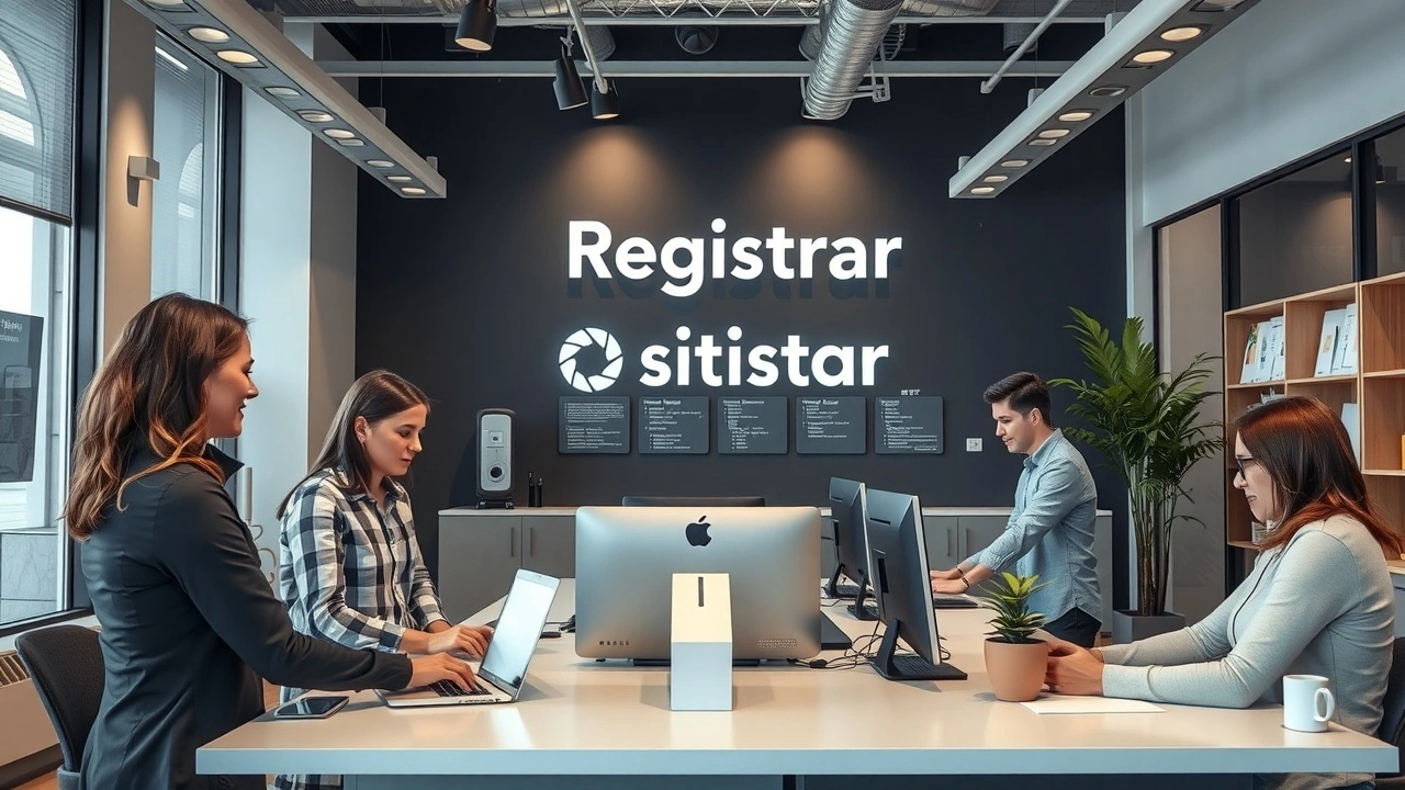 bureau d'un registrar de noms de domaine fiable