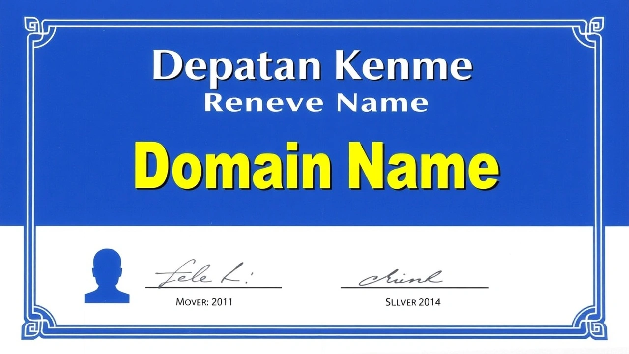 certificat de renouvellement de nom de domaine moderne