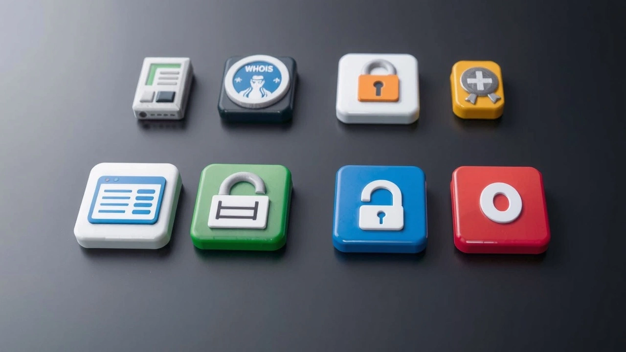 collection d'icones de services de securite de domaine