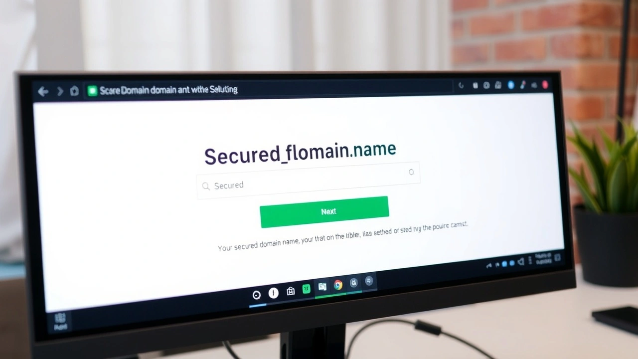 confirmation d'enregistrement de nom de domaine sur un écran d'ordinateur