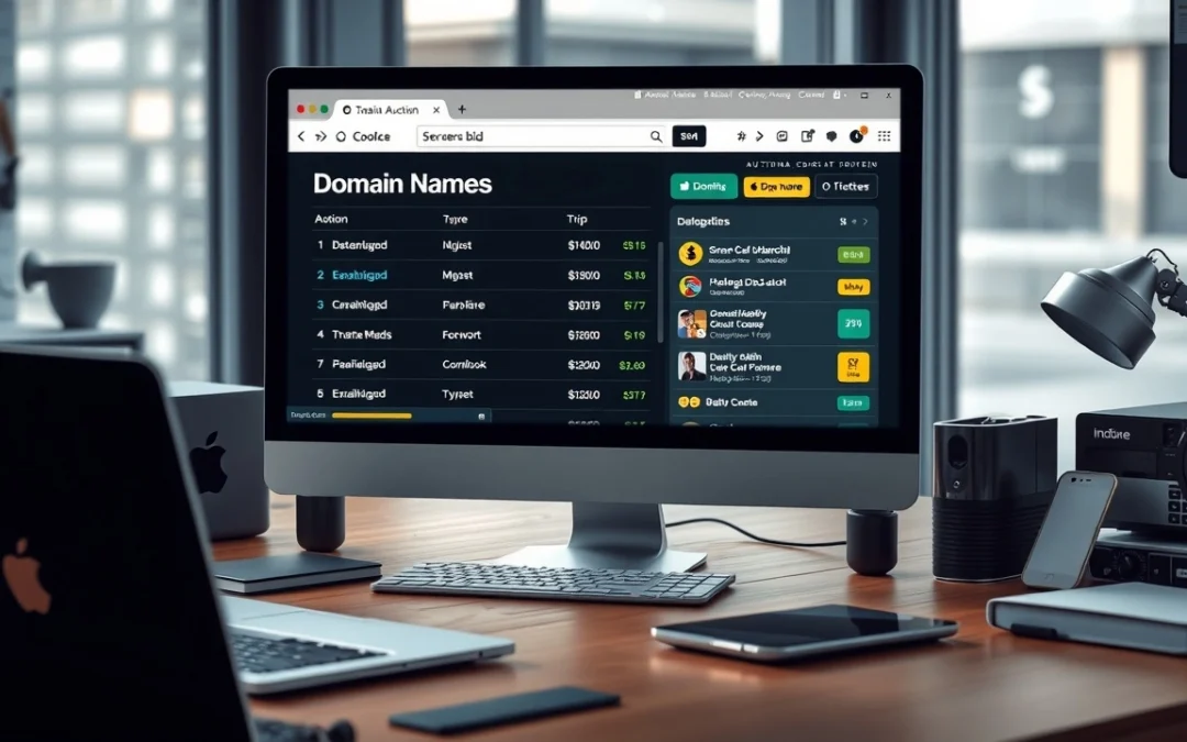 Revendre un nom de domaine : comment utiliser le potentiel des enchères en ligne pour maximiser vos profits