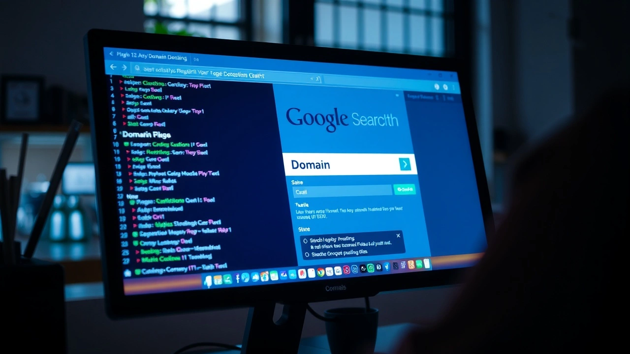 photo d'un processus d'enregistrement de nom de domaine