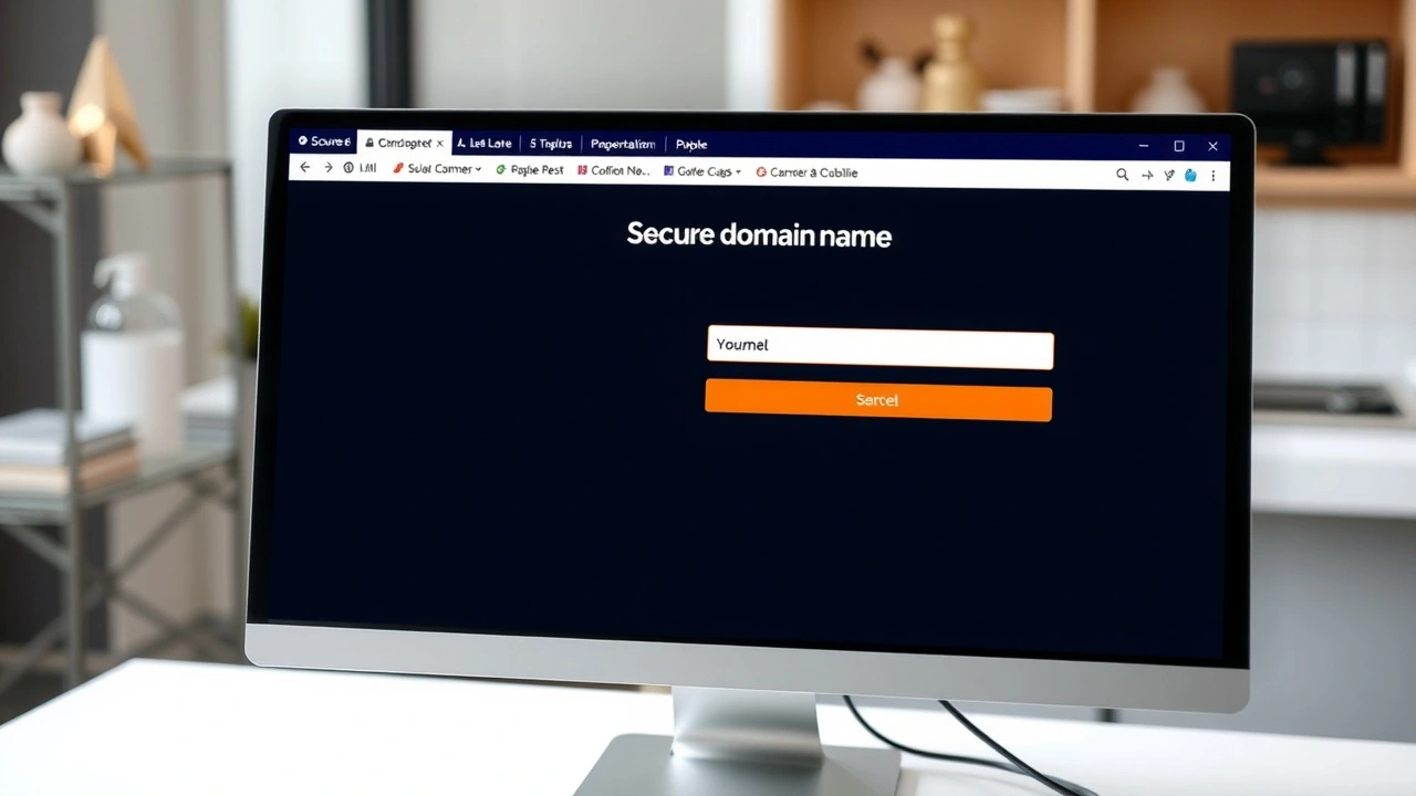 interface d'enregistrement de nom de domaine sécurisé