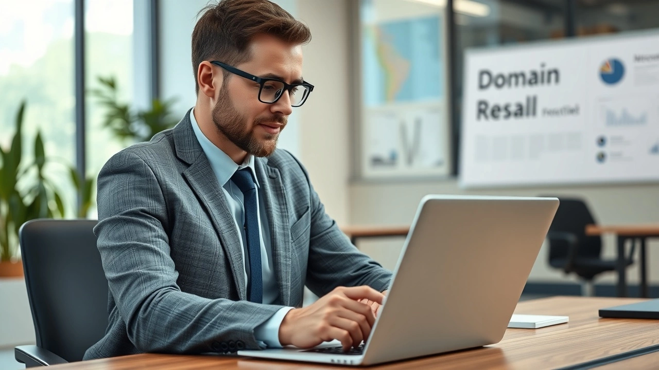 person d'affaires examinant une étude de cas de revente