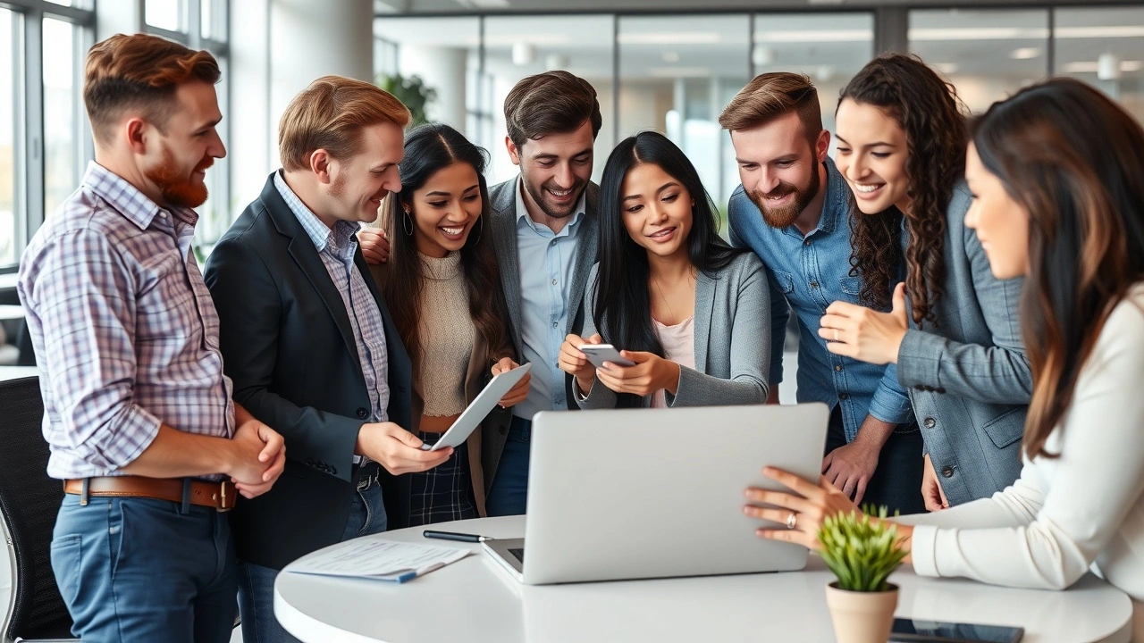 groupe de personnes analyzant des noms de domaine