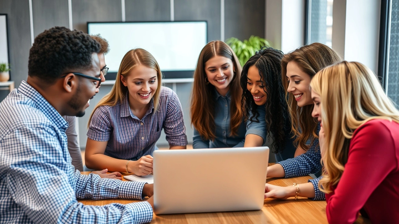 groupe de personnes réfléchissant aux noms de domaine