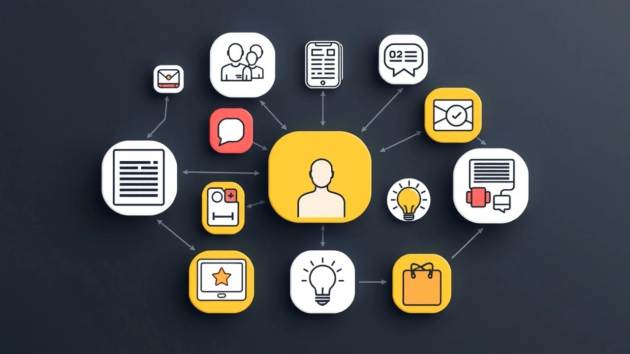 idées de projets numériques illustrées par des icônes