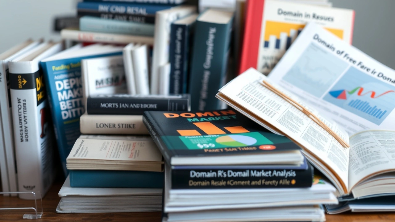 collection de livres sur la revente de nom de domaine