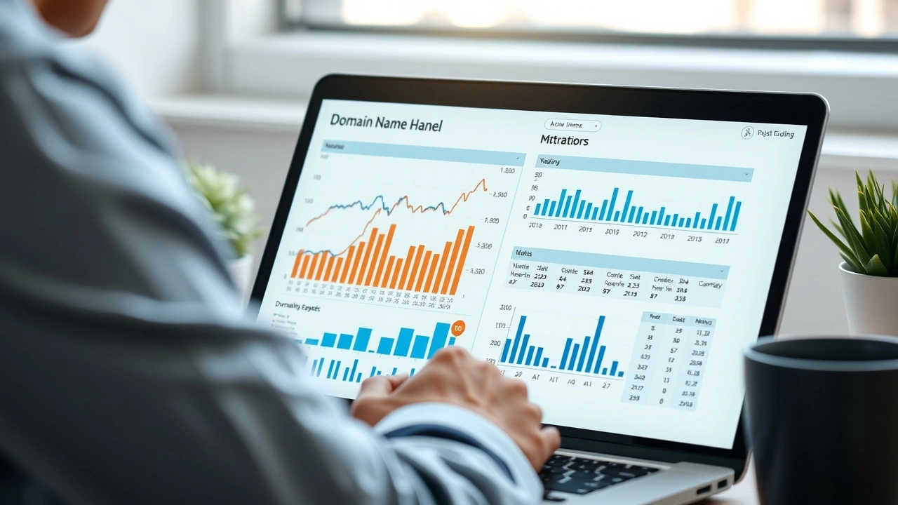 une personne analysant un graphique d'évaluation de domaine