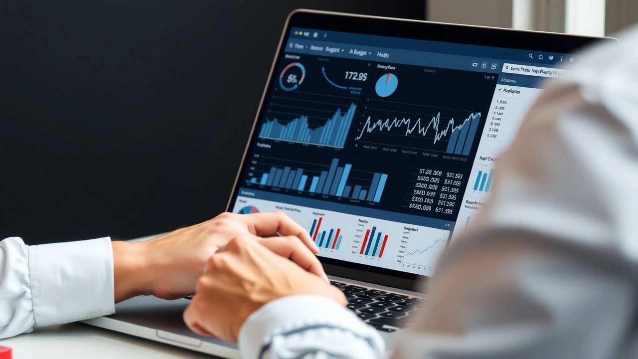 person regardant des données de optimisation pour les moteurs de recherche