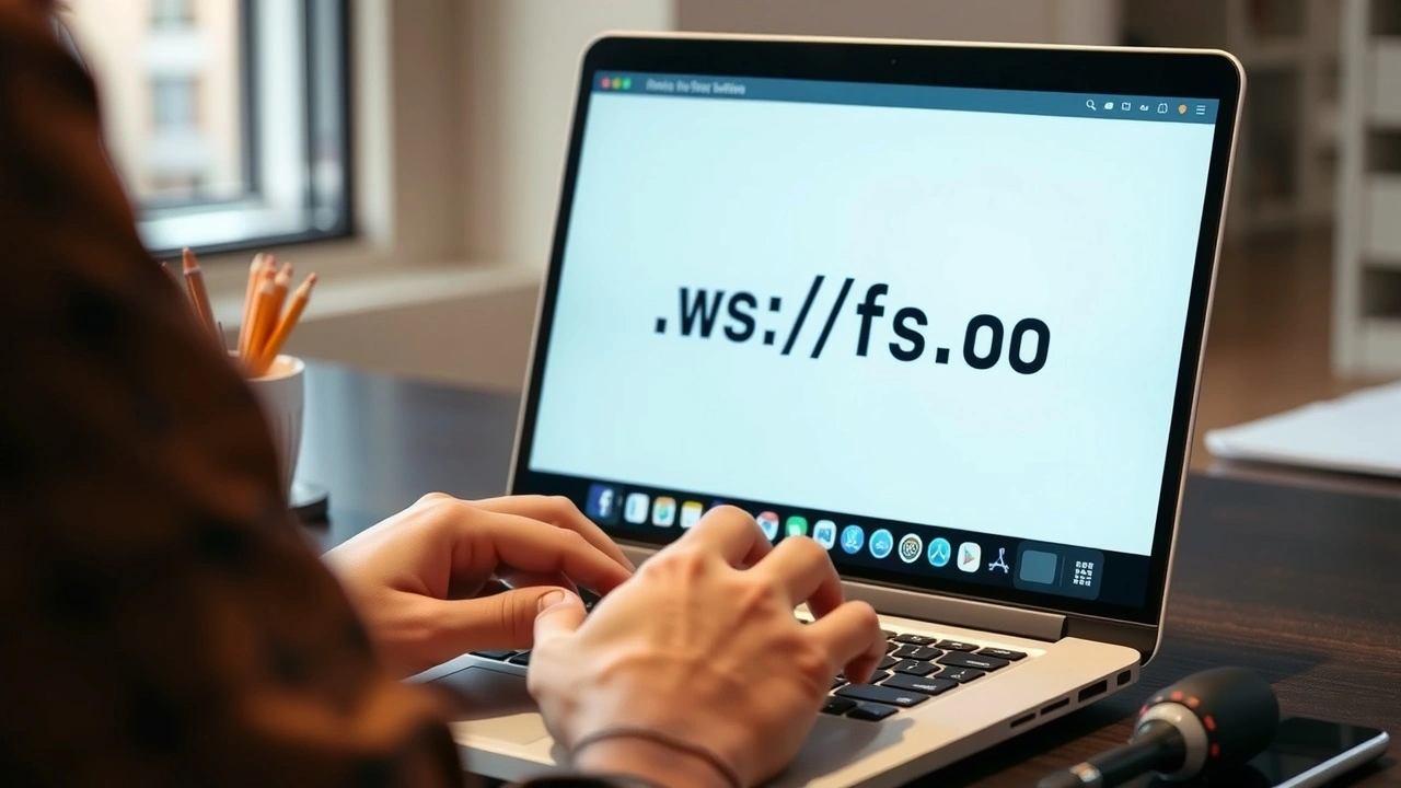 Person configurant un site web sur un ordinateur portable