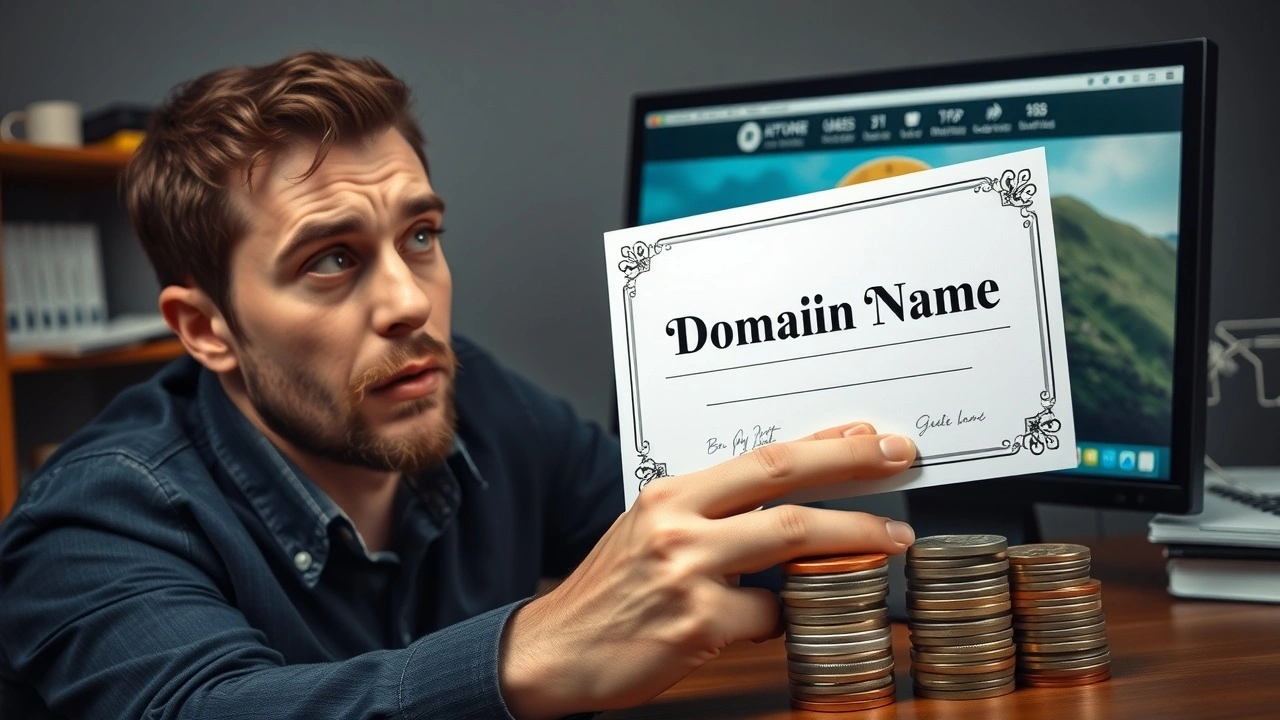 person inquiet tenant un certificat de nom de domaine