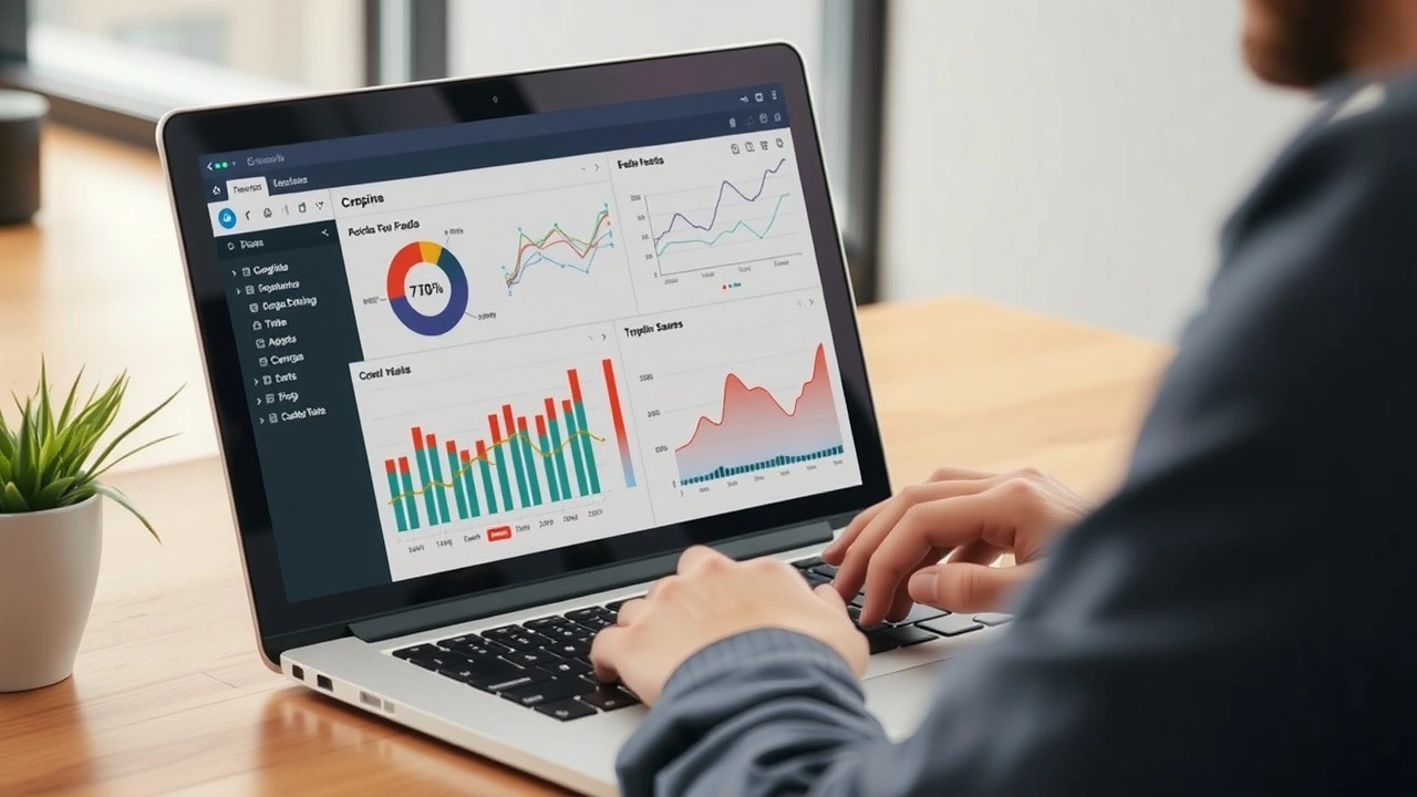 person utilisant un ordinateur pour loptimisation SEO