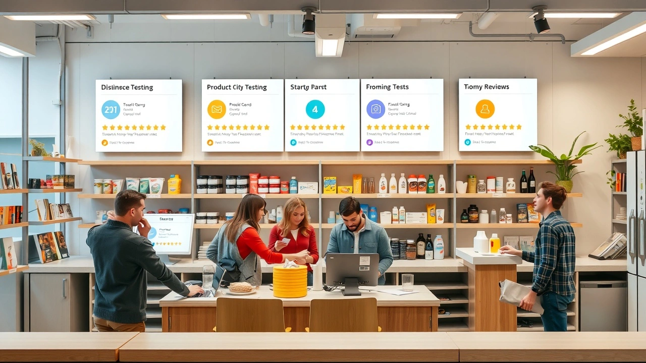 plateforme de tests de produits avec utilisateurs et produits