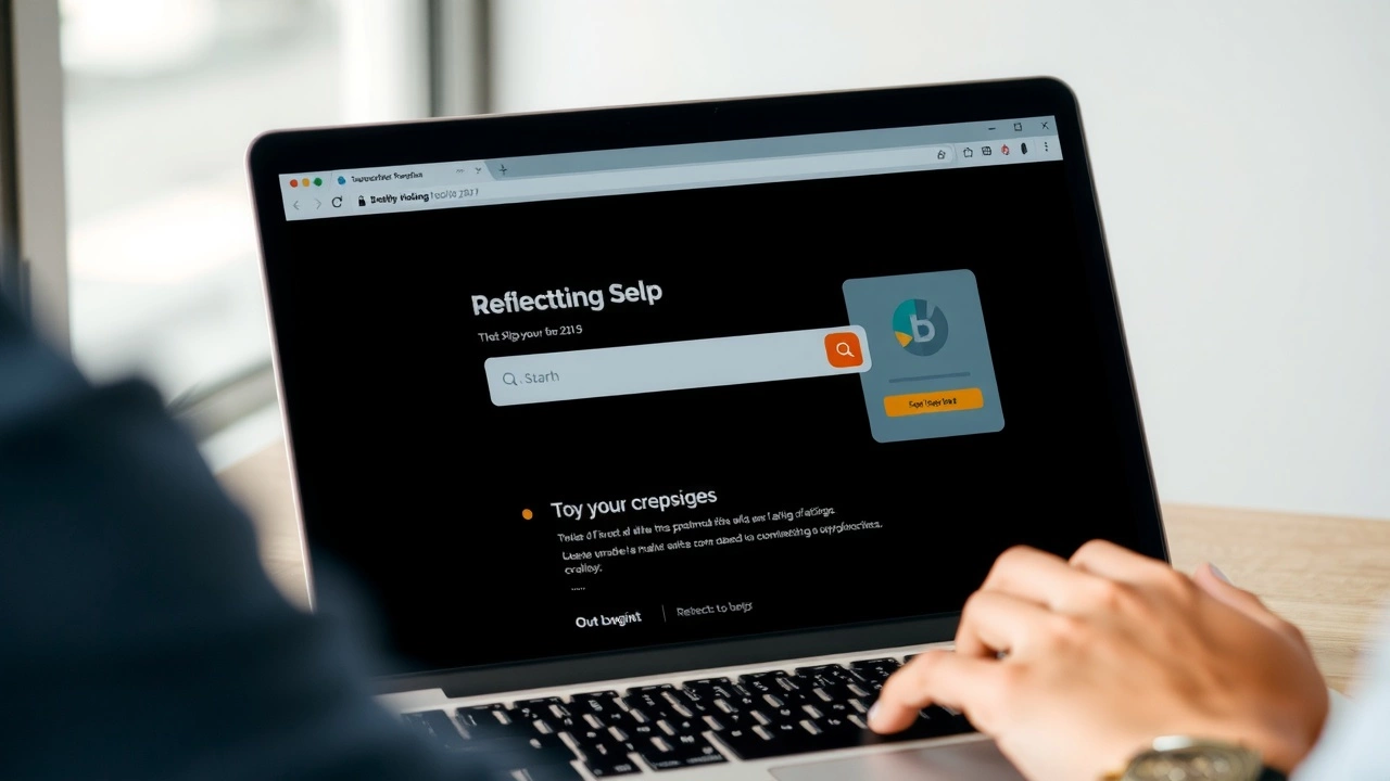 person utilisant un ordinateur pour rediriger un nom de domaine