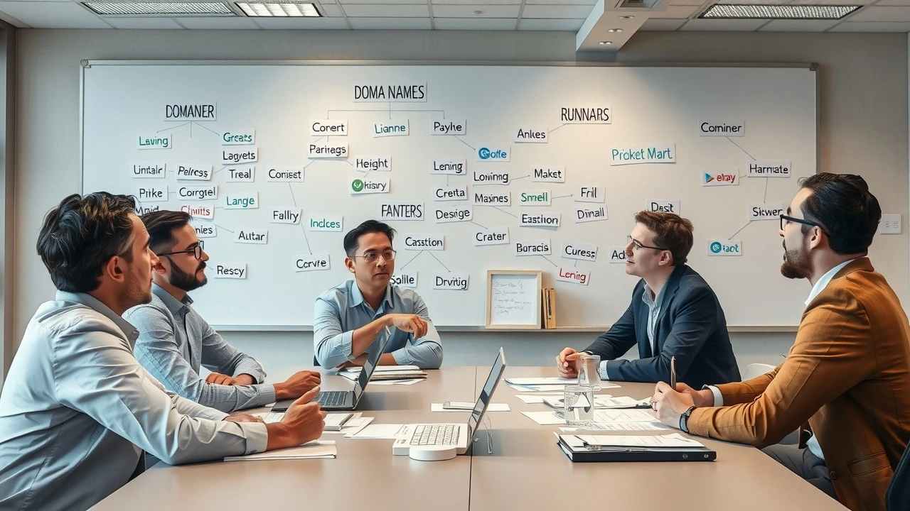 session de travail sur le choix de noms de domaine