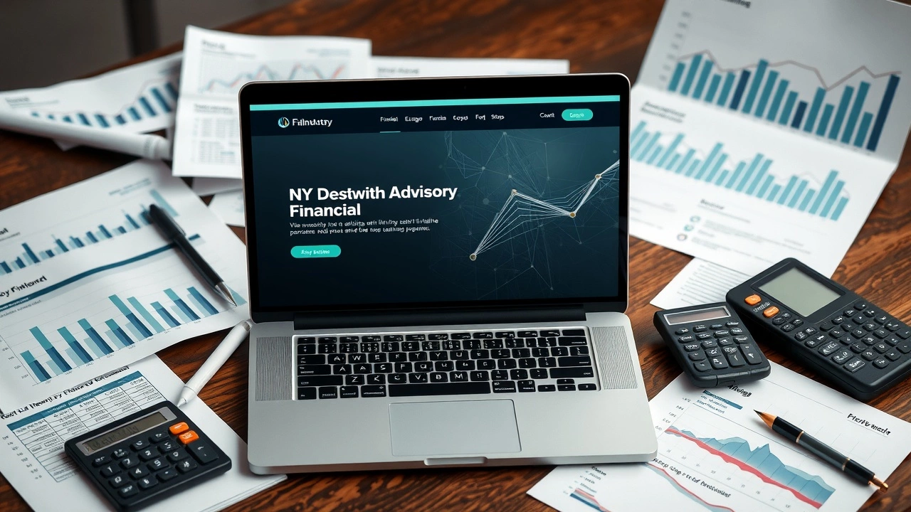 site vitrine de conseils financiers avec documents