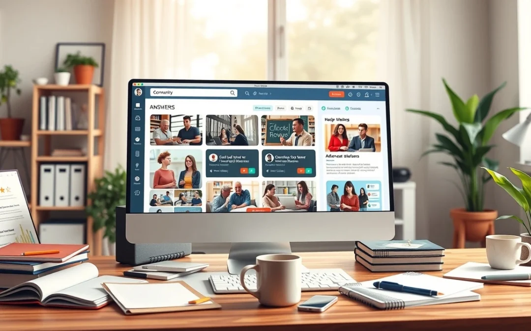 Illustration d'un site communautaire captivant