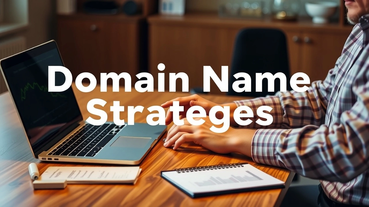 une personne planifiant des strategies de nom de domaine