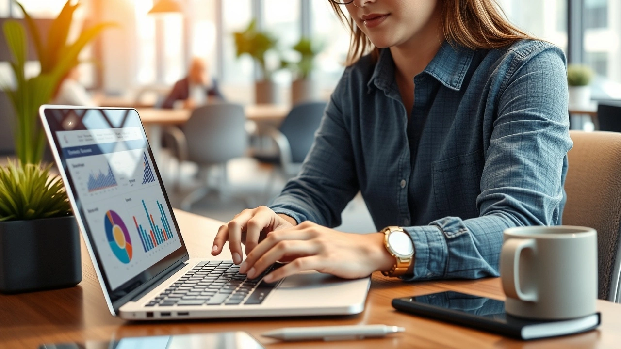 person travaillant sur l'analyse de marchés rentables