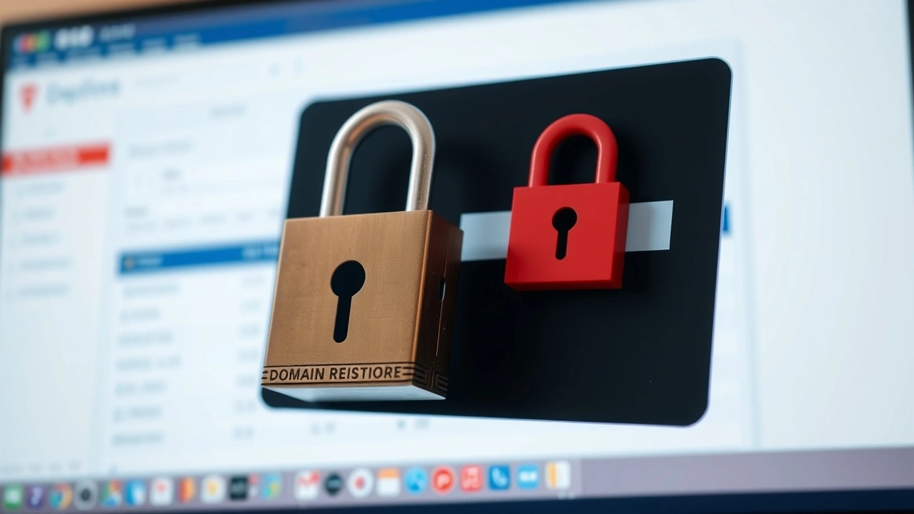 fermeture d'un cadenas sur un ordinateur