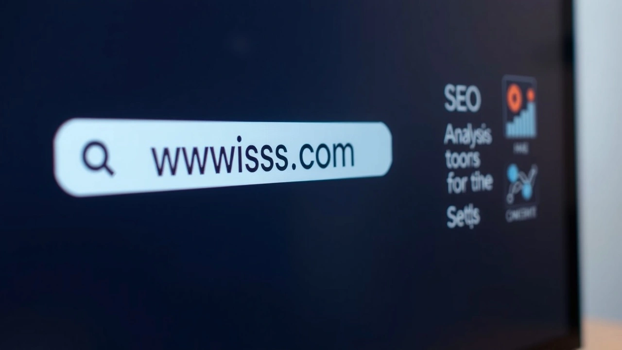 image d'un écran d'ordinateur avec outils d'analyse SEO