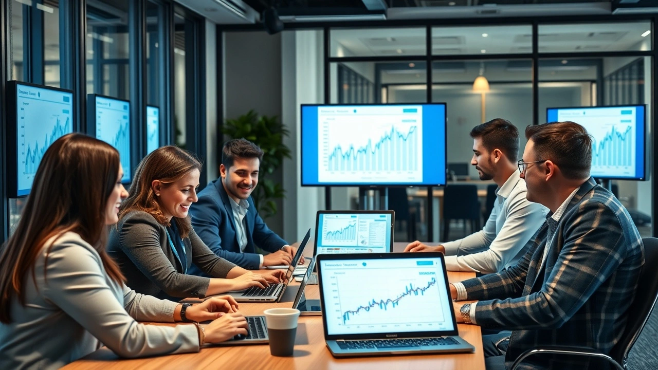 groupe de personnes travaillant sur des noms de domaine