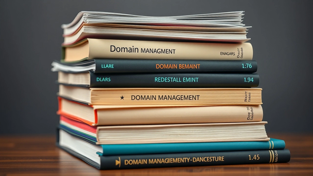 collection de livres sur la gestion des noms de domaine