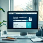 Un bureau serein pour la gestion de noms de domaine.