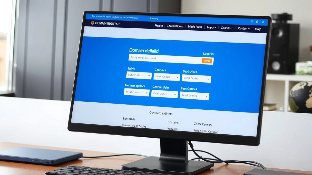 capture d ecran d un site de registrar de domaine fiable