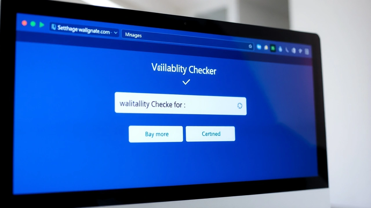 un écran d'ordinateur montrant un vérificateur de domaine
