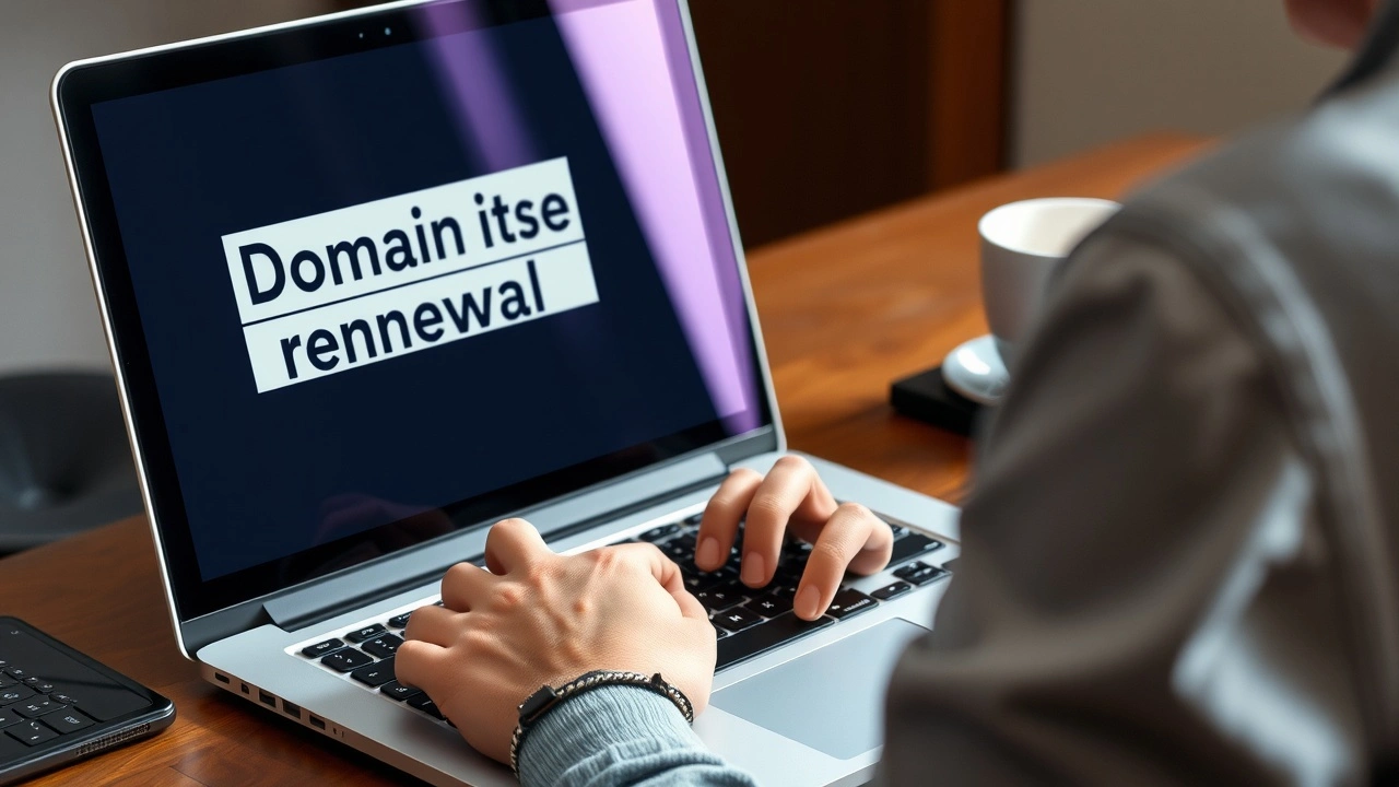 une personne gérant le renouvellement dun nom de domaine