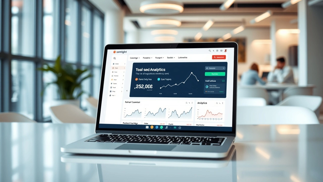 mini-site sur un écran d'ordinateur moderne