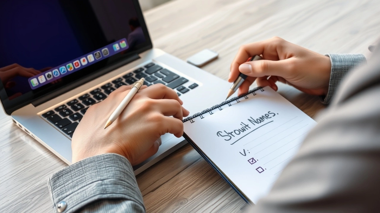 person réfléchissant à des idées de nom de domaine