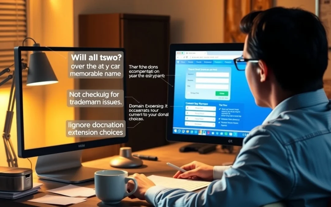Acheter un nom de domaine : les erreurs à éviter pour une gestion réussie