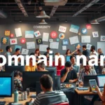 Un espace communautaire en ligne animé avec des gens divers engagés