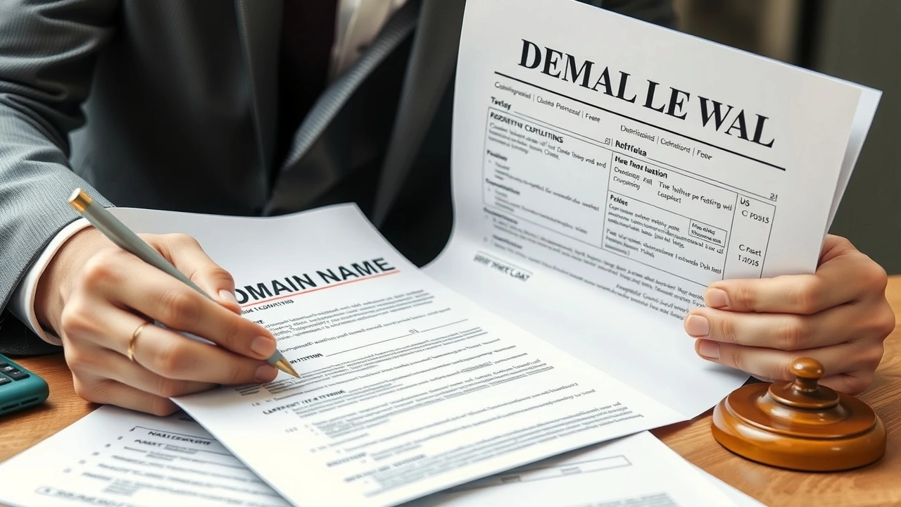 person examinant des documents de taxes sur un ordinateur