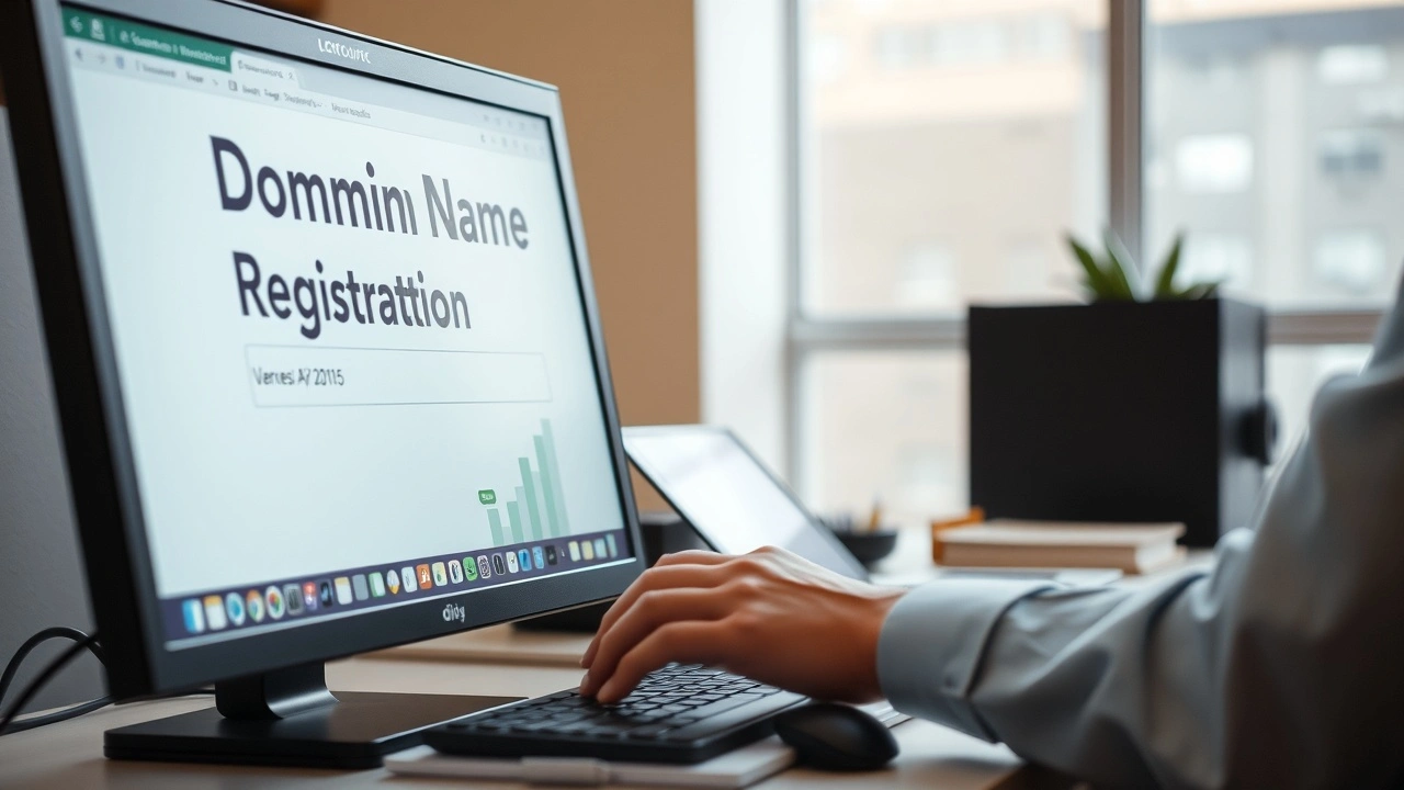 person gérant l'enregistrement d'un nom de domaine