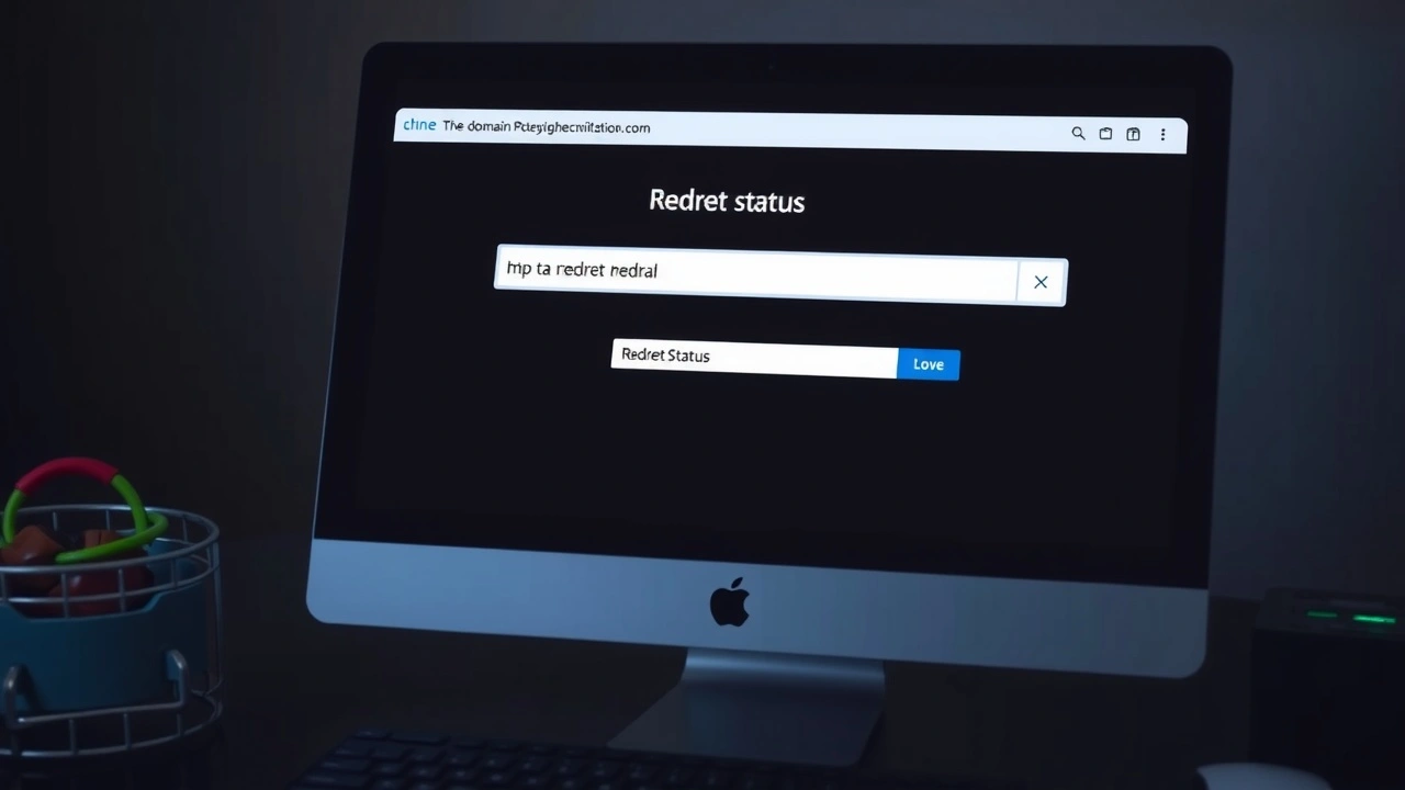 configuration de redirection de domaine sur un écran d'ordinateur