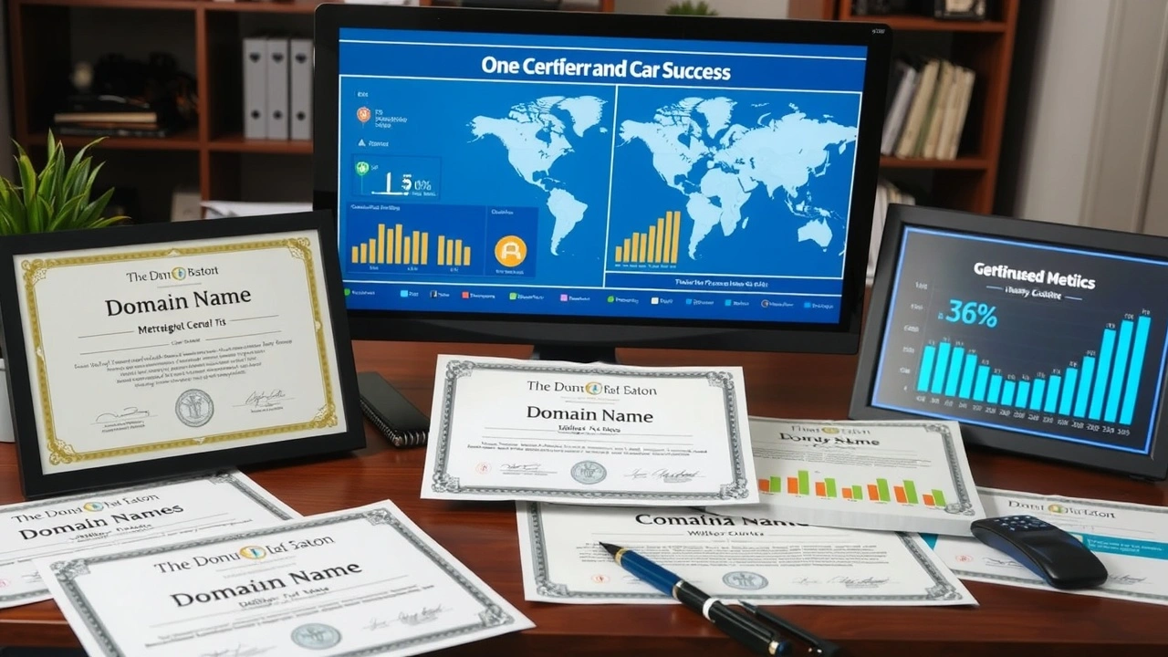 certificats de noms de domaine et métriques de succès